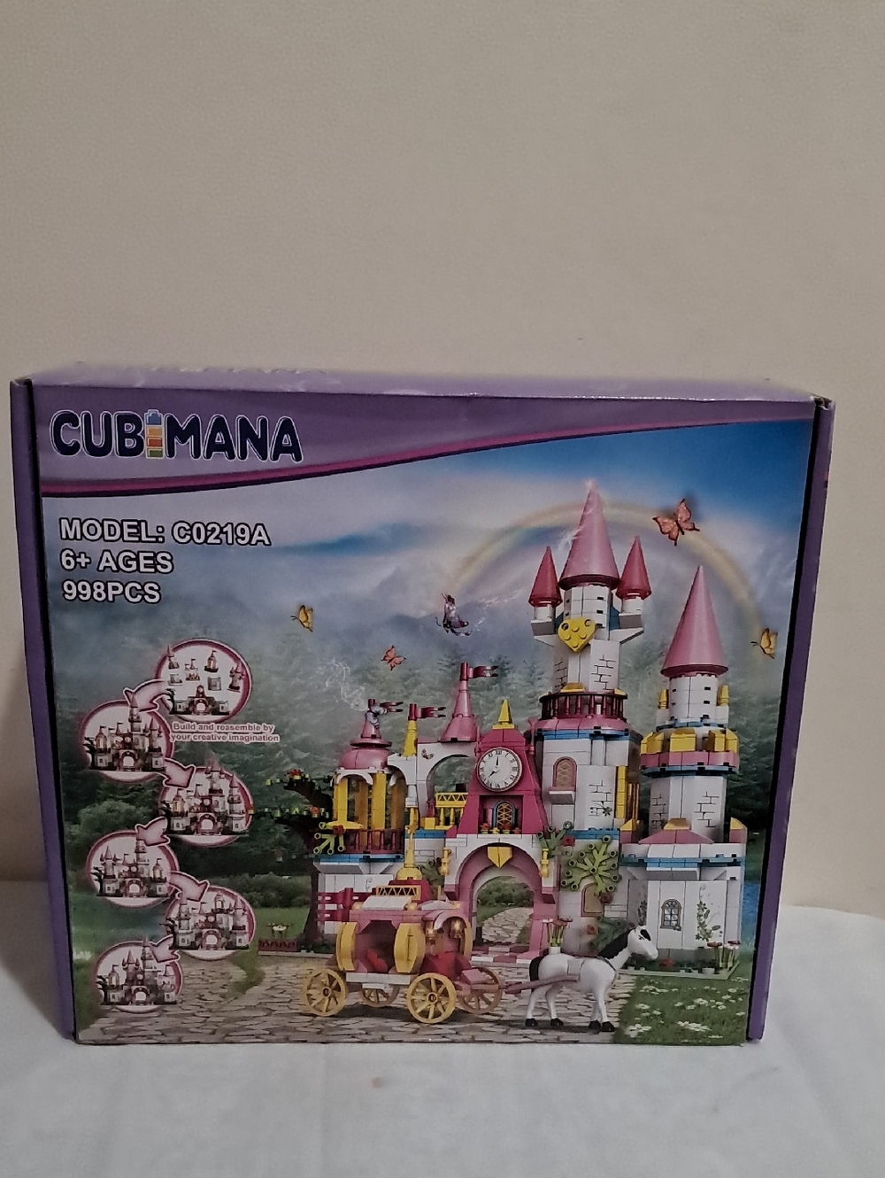 Pink & White Princess Castle Building Set - 998 Pieces